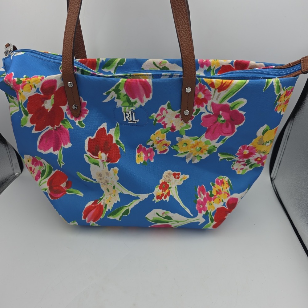 Lauren Ralph Lauren Women's Tote Bag Bainbridge Canvas Floral